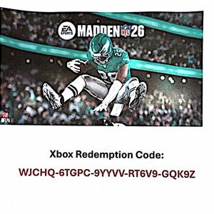 Madden NFL 26 Xbox Redemption Code